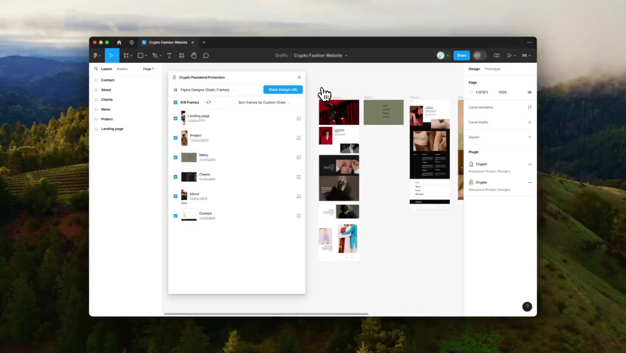 Uploading password protected static Figma Designs | Hypermatic Docs